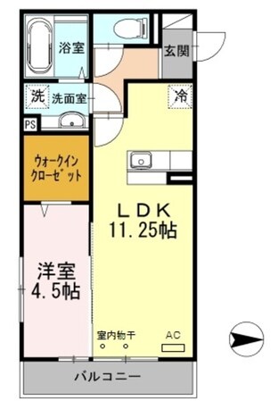 アメニティーコートの物件間取画像